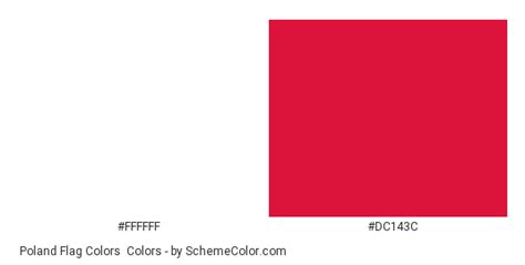 Poland Flag Colors » Country Flags » SchemeColor.com