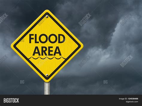 Yellow Warning Flood Image & Photo (Free Trial) | Bigstock