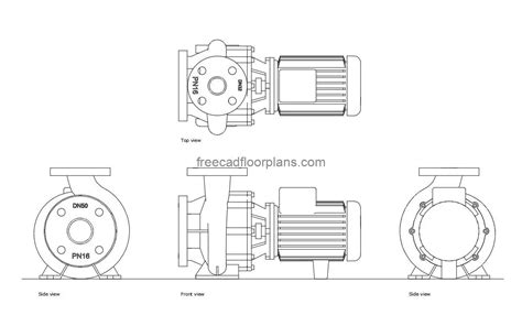 Suction Pump - Free CAD Drawings