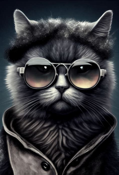 Wall Art Print | Cool Cat with sunglasses | Europosters