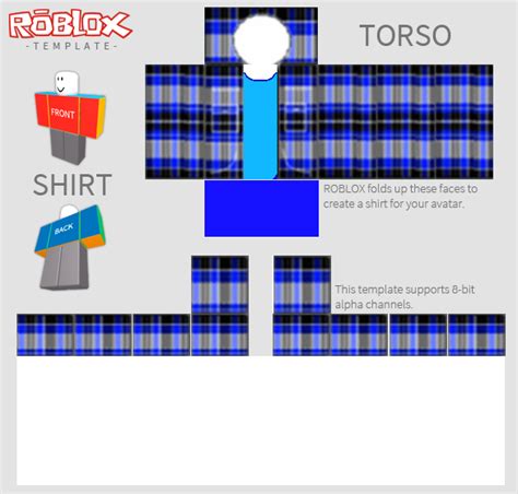 Roblox Shirt Template Blue 2020