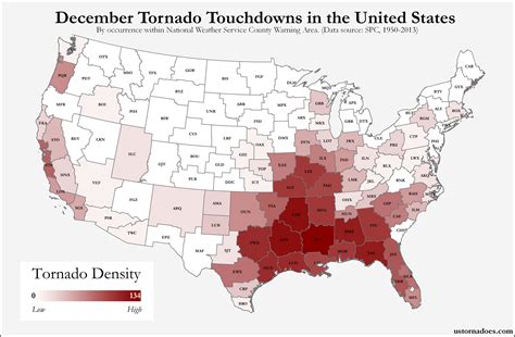 Texas Tornado History Map