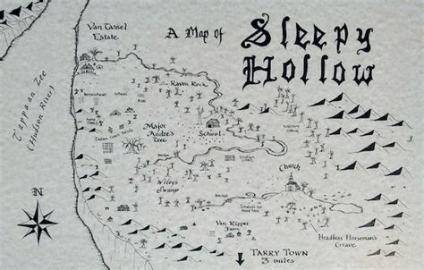 Sleepy Hollow Map - Etsy