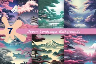 Japan Landscape Backgrounds Graphic by Adithye's · Creative Fabrica