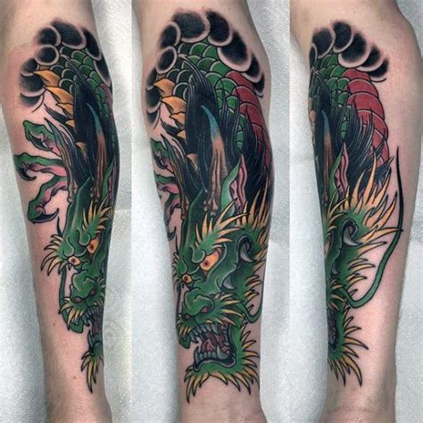 30 Dragon Forearm Tattoo Designs For Men - Cool Creature Ideas