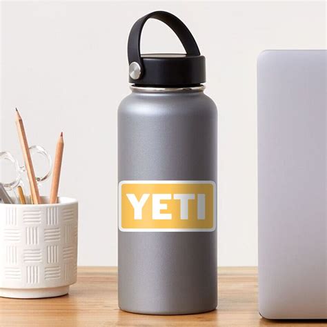 "Yellow Yeti Sticker" Sticker for Sale by brookehend | Redbubble