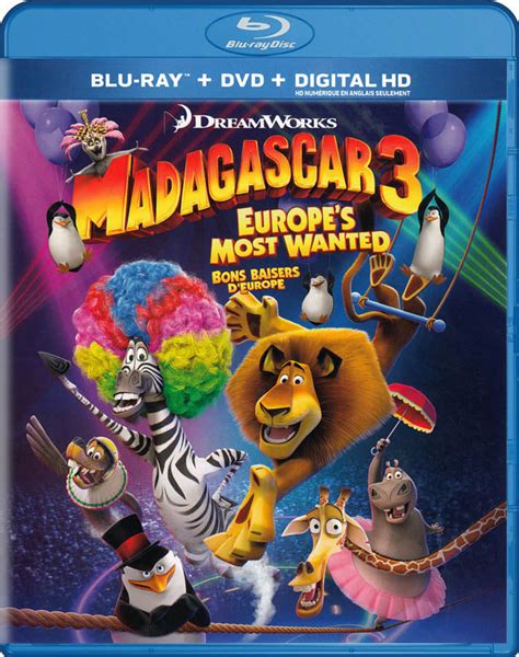 Madagascar 3 - Europe s Most Wanted (Purple Cover) (Blu-ray / DVD ...