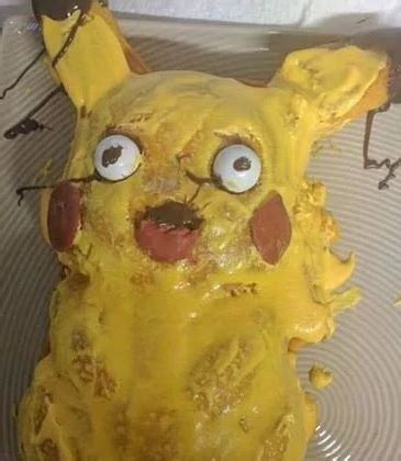 Cursed Pikachu cake Blank Template - Imgflip