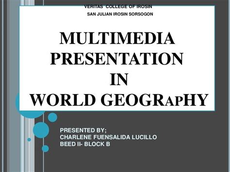 TYPES OF GEOGRAPHY