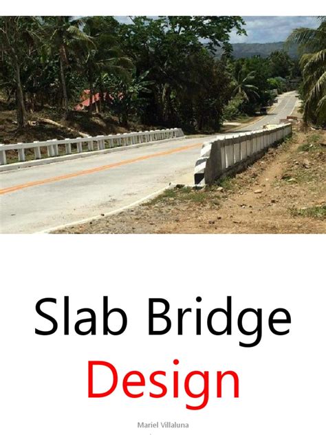 Slab Bridge Design | PDF | Reinforced Concrete | Strength Of Materials