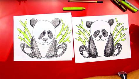 Panda Bear Drawing For Kids