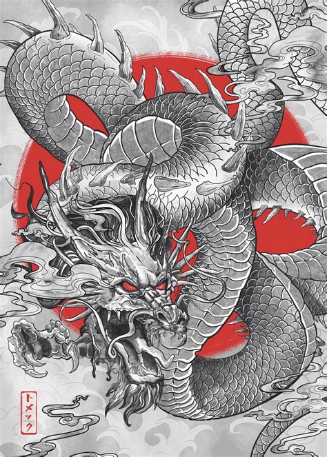 Ancient Japanese Dragon On Behance, 44% OFF