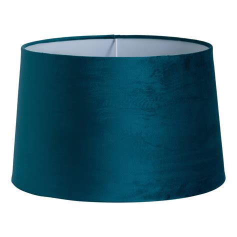 Teal Velevet Lamp Shade From Hill Interiors