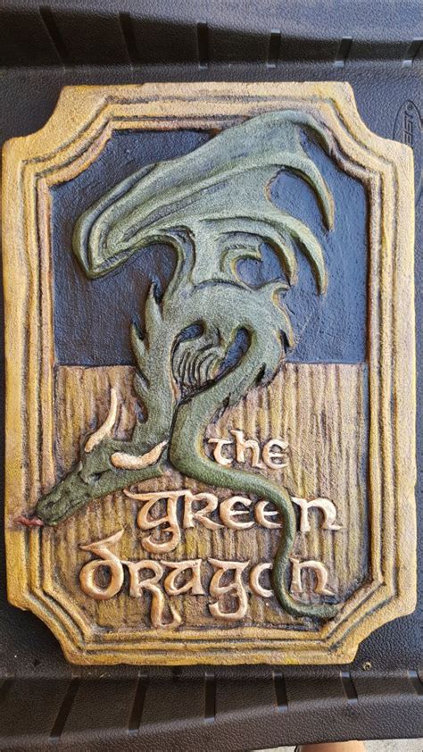 Green Dragon Sign - Hobbit, Lord of the Rings | The hobbit, Lord of the rings, Green dragon