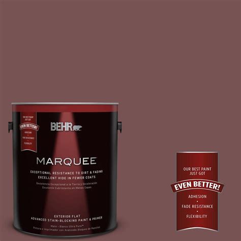 BEHR MARQUEE 1-gal. #120F-6 Japanese Maple Flat Exterior Paint-445301 - The Home Depot