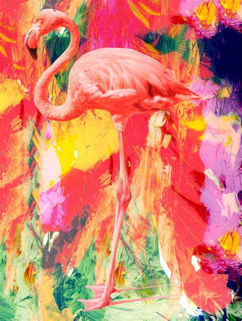 be a flamingo, canvas art by palm valley | notonthehighstreet.com