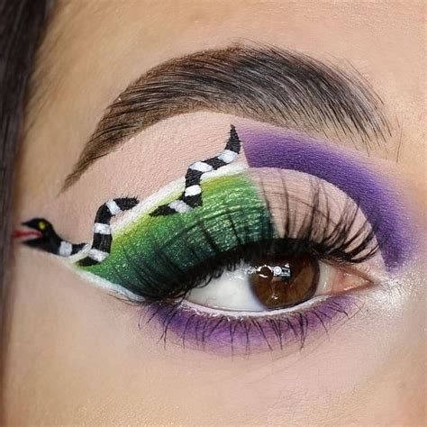 Beetlejuice Halloween Eye Makeup Ideas 2021