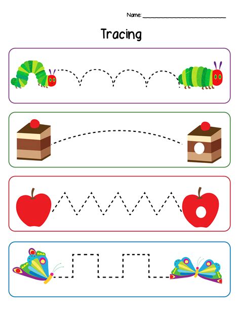 Printable The Very Hungry Caterpillar Worksheets