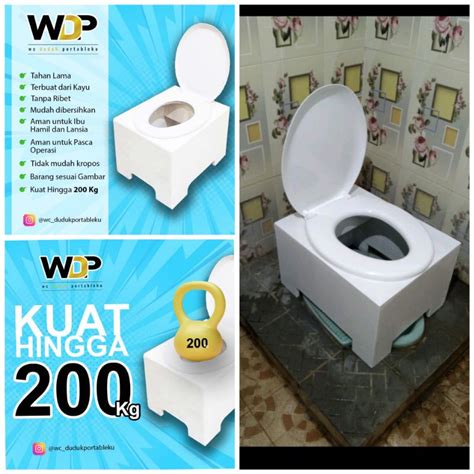 Jual Kursi toilet duduk - wc duduk portable 40 cm WDP | Shopee Indonesia