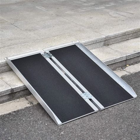 Buy Fullwatt 3FT Non Skid Aluminum Portable Wheelchair Ramp Folding Portable Wheelchair Scooter ...