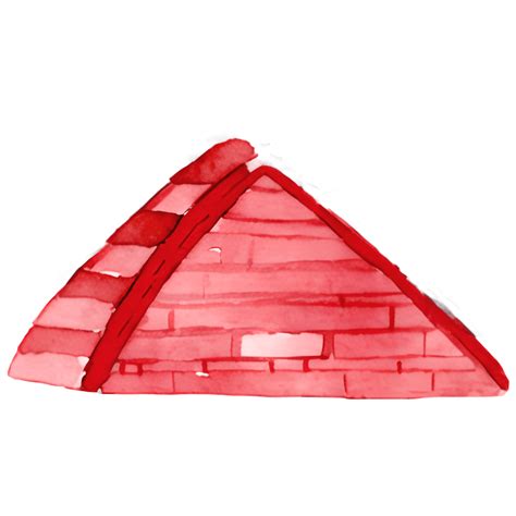 Red Roof with Shingles Graphic · Creative Fabrica