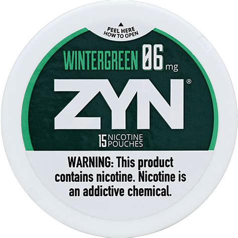 Zyn Nicotine Pouch Wintergreen | Tobacco | Busch's