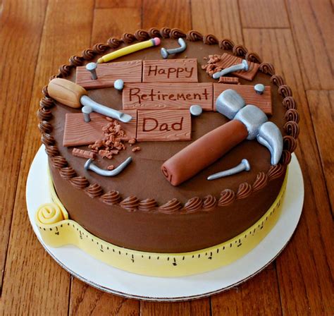 Carpentry Retirement Cake | Retirement cakes, Construction cake, Cake decorating