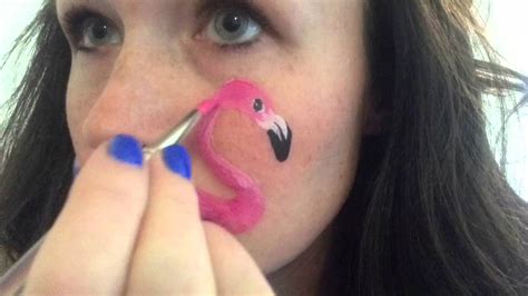 Flamingo Face Painting - YouTube