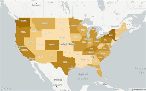 Whiskey distilleries by state with the Mapbox Studio dataset editor | by Mapbox | maps for ...