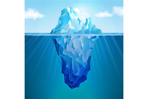 Iceberg realistic concept (552056) | Illustrations | Design Bundles