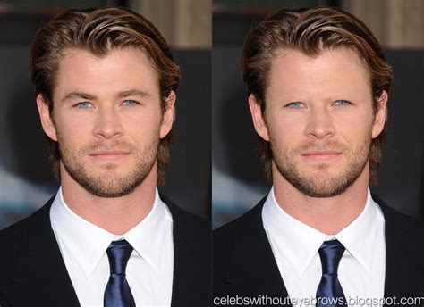 Celebs Without Eyebrows: Chris Hemsworth