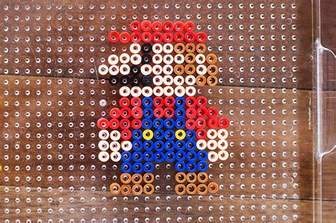 Stand Up Perler Bead Characters with Mario — All for the Boys