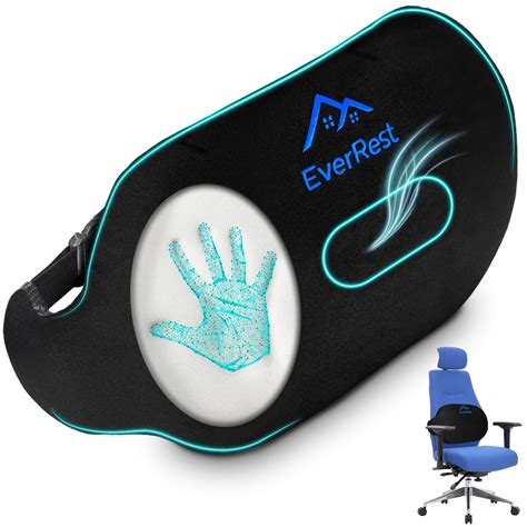 LUMBAR SUPPORT PILLOW FOR OFFICE CHAIR - LOWER BACK PAIN RELIEF MEMORY ...