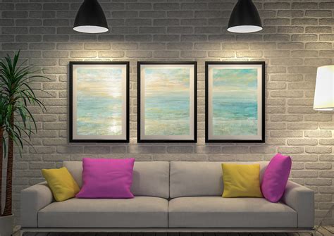 Buy Sunset Triptych Art Canvas Print Set by Danhui Nai Adelaide AU