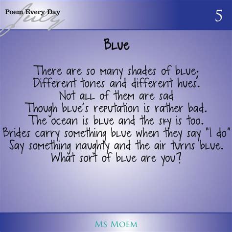 Blue | A Poem | #DailyPoemProject | Ms Moem | Poems. Life. Etc. Poems, Sad, Result, Sayings ...