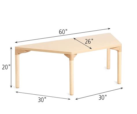 Trapezoidal Classroom Table