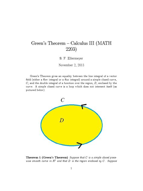 Greens Theorem | Integral | Calculus