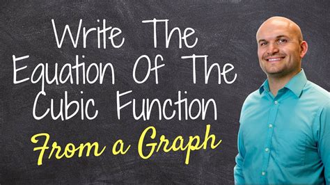 How to write the equation of a cubic function given the graph - YouTube