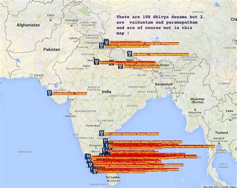 108 vaishnava dhivya desam map page - templepages