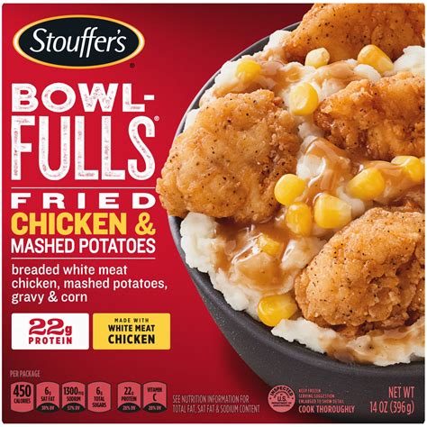 Stouffer's Bowl-Fulls Fried Chicken & Mashed Potatoes Frozen Meal ...