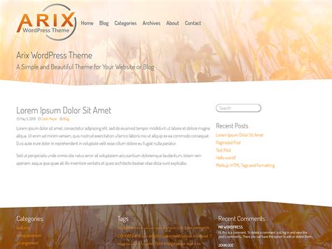 Arix Download Free Wordpress Theme 【2022】