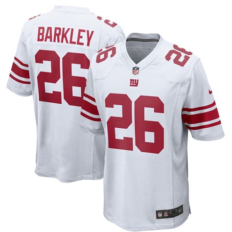 Nike Saquon Barkley New York Giants White Game Jersey