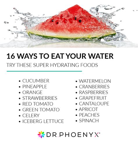 12 Ways to Eat Your Water With Hydrating Foods | Dr. Phoenyx