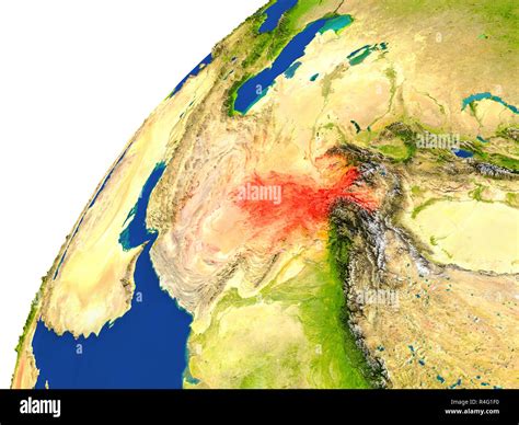 Map satellite geography afghanistan hi-res stock photography and images - Alamy