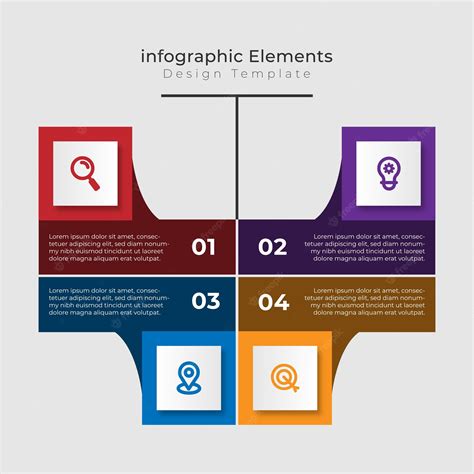 Premium Vector | Modern Infographic Process Template with 4 steps