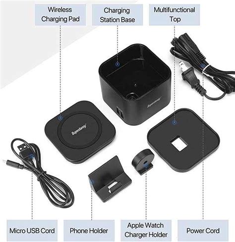 Superdanny Wireless Charging Station with 5 USB Ports | Gadgetsin