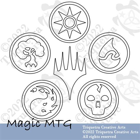 Magic the Gathering Silhouette SVG/DXF/PNG - Etsy UK