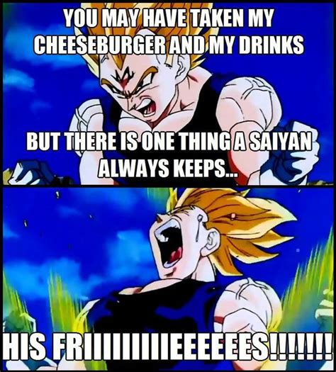 Vegeta loves his Happy Meal. | Dragon Ball Z, GT, Super, Abridged | Dragon ball, Dragon ball z ...