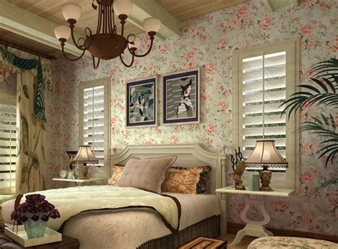 country themed wallpaper,room,furniture,interior design,bedroom,wall ...