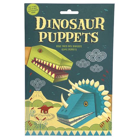 create your own dinosaur puppets kit by clockwork soldier | notonthehighstreet.com